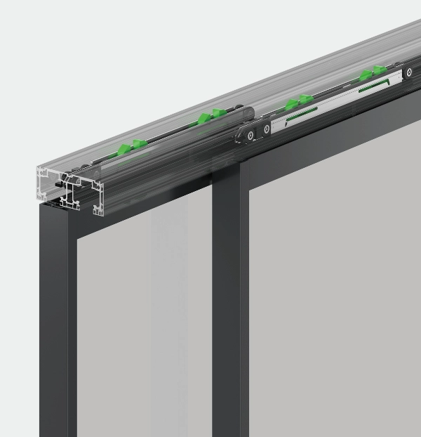 sliding hanging door