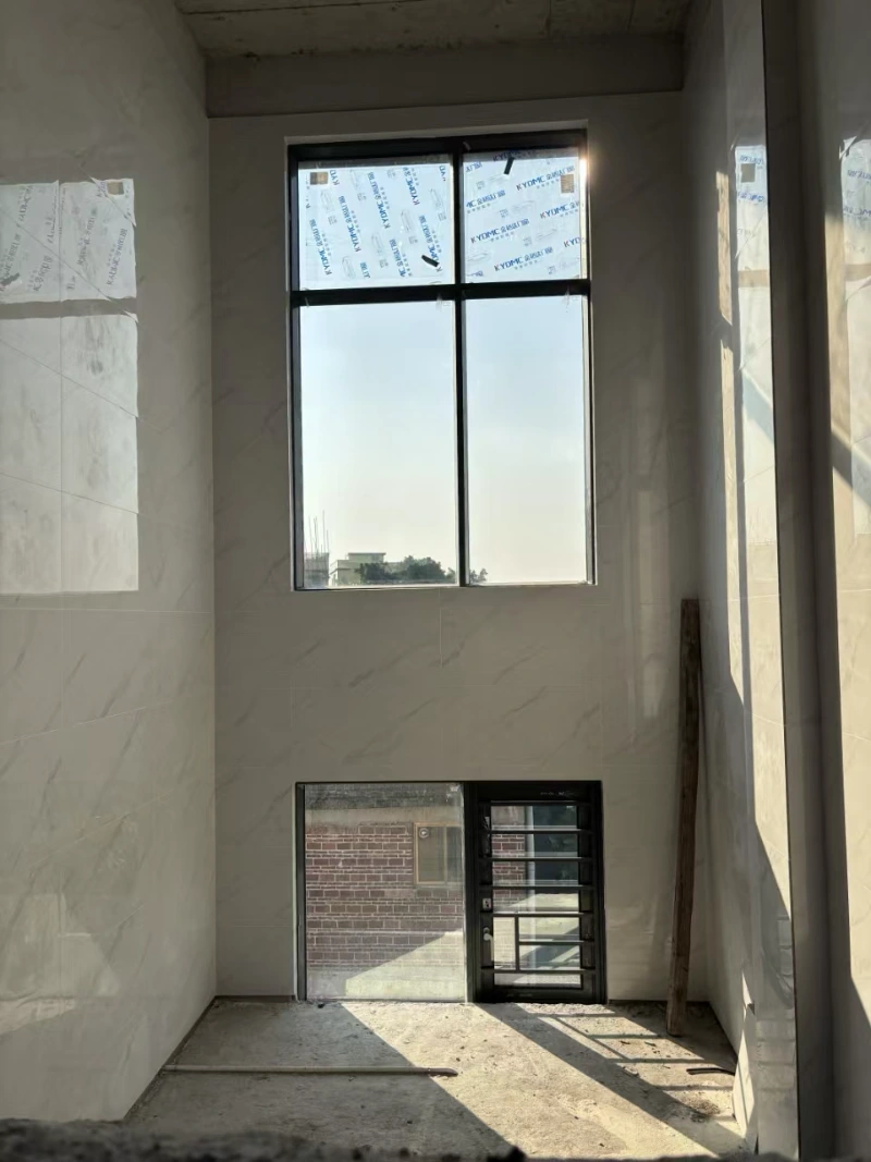 modern house with aluminum frame windows