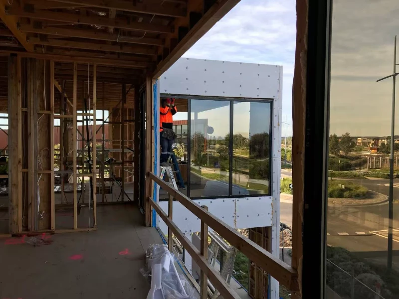 modern house with aluminum windows