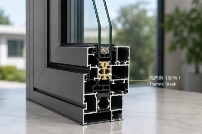 Thermal break aluminum windows for modern homes