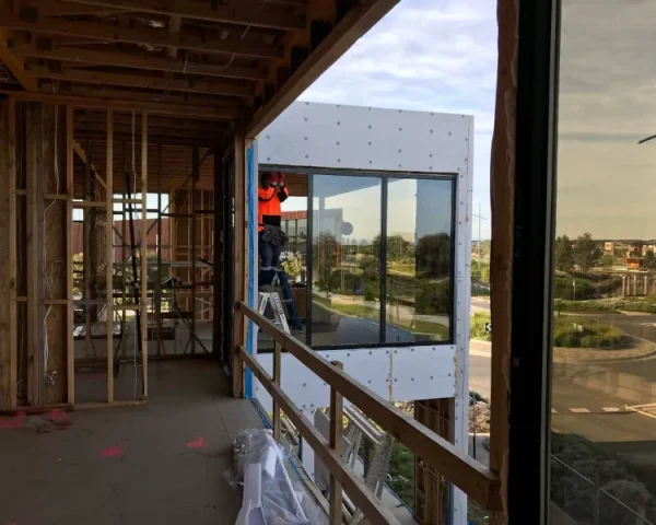 modern house with aluminum windows